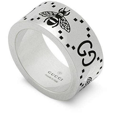 anello gucci fascia larga|Gucci Anello a fascia larga con trademark.